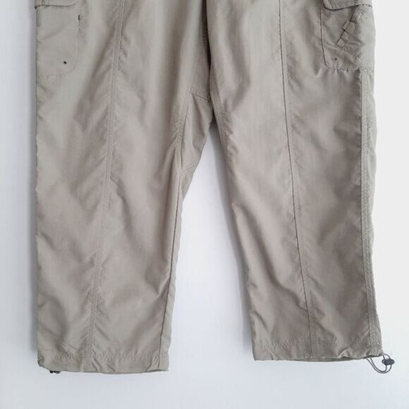 COLUMBIA Titanium Capri Light Packable Casual Cropped Pants Sz 12 Flawed - Picture 4 of 14